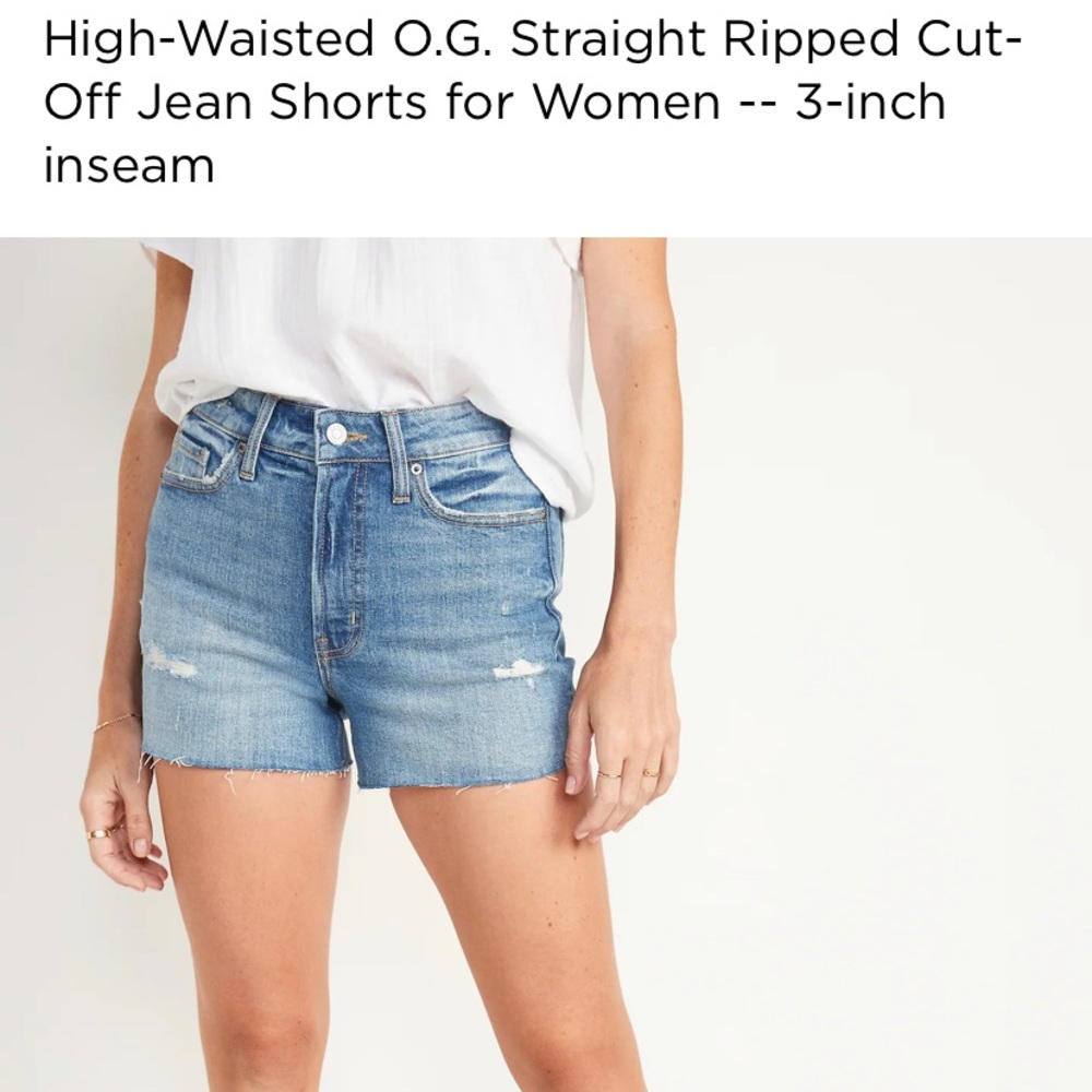 High-Waisted Cutoff Shorts